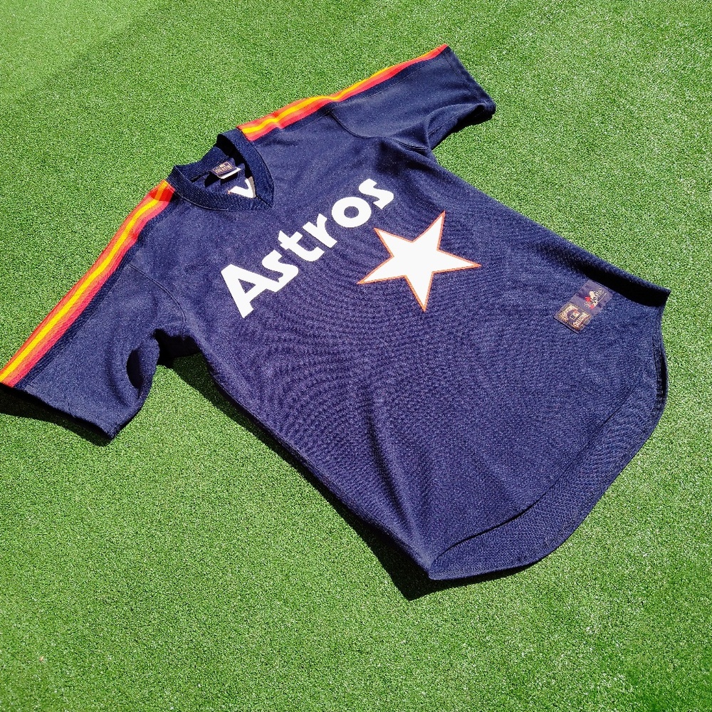 Cooperstown Collection Majestic Houston Astros 34 Nolan Ryan Away Jersey SzL New